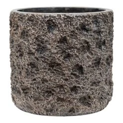 Luxe Lite Moon Cylinder Planter - Bronze