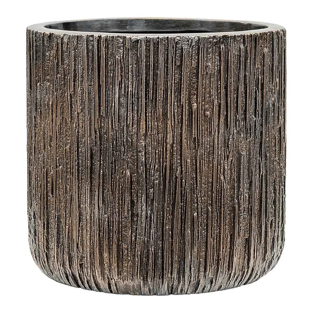Luxe Lite Waterfall Cylinder Planter - Bronze 3 Luxe Lite Waterfall Cylinder Planter - Bronze