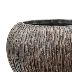 Luxe Lite Waterfall Globe Planter - Bronze 24 Luxe Lite Waterfall Globe Planter - Bronze -Plant potted plants Luxe Lite Waterfall Globe Planter Bronze Close Up