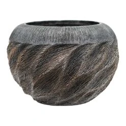 Luxe Lite Wave Globe Planter - Bronze -Plant potted plants Luxe Lite Wave Globe Planter Bronze Large