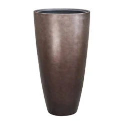 Metallic Partner Planter - Matt Coffee -Plant potted plants Metallic Partner Planter Matt Coffee 40x75cm