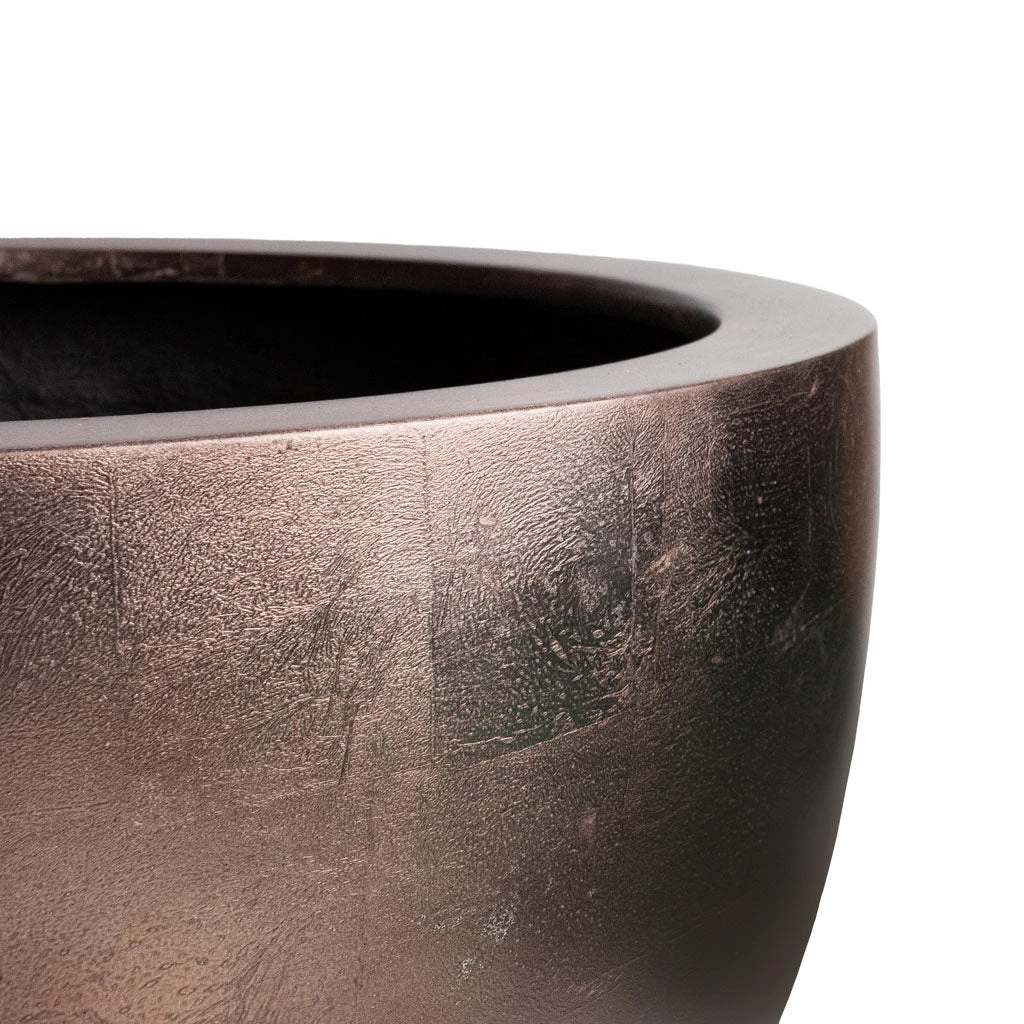 Metallic Plant Bowl - Matt Coffee 8 Metallic Plant Bowl - Matt Coffee - Image 6