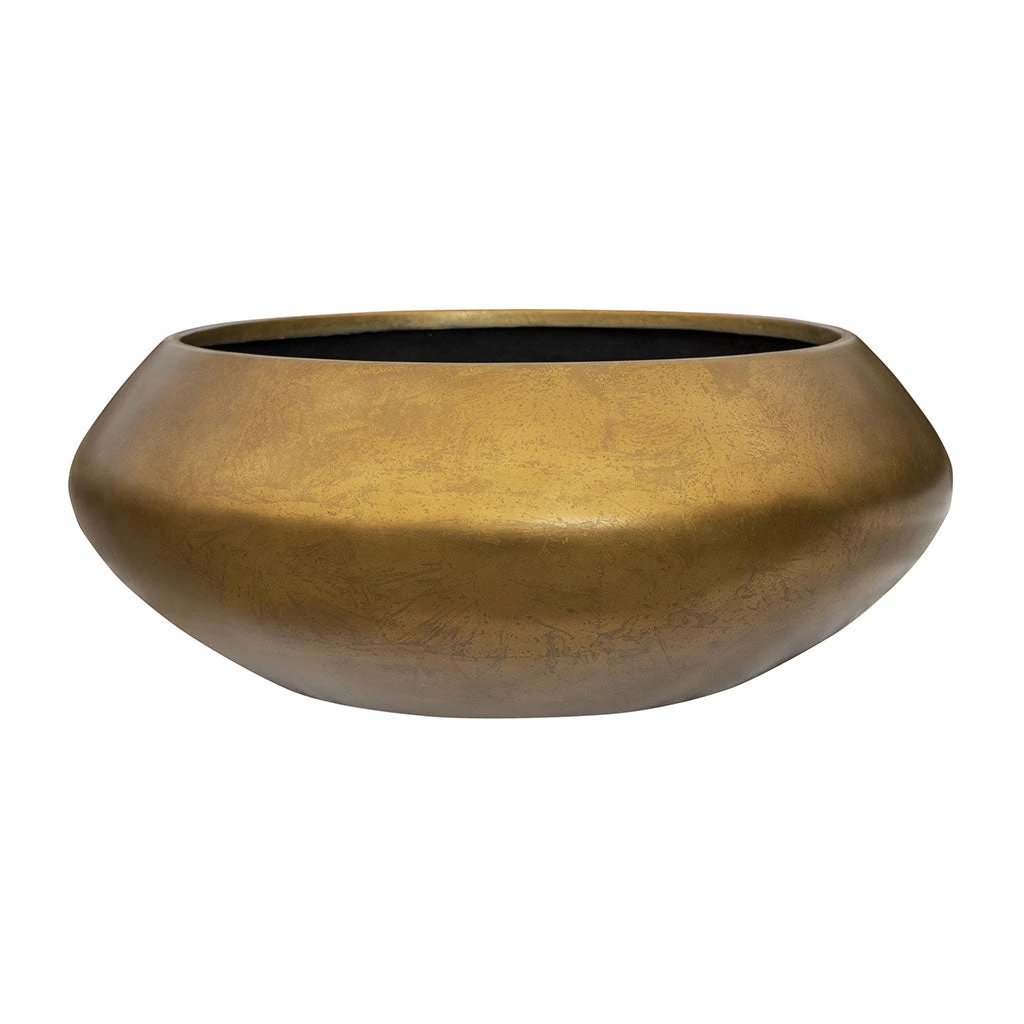 Metallic UFO Plant Bowl - Matt Honey 3 Metallic UFO Plant Bowl - Matt Honey