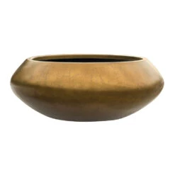 Metallic UFO Plant Bowl - Matt Honey 9 Metallic UFO Plant Bowl - Matt Honey -Plant potted plants Metallic UFO Plant Bowl Matt Honey 55x22cm