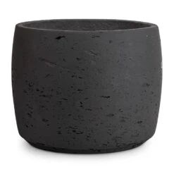 Mini Valerie Plant Pot - Black Washed -Plant potted plants Mini Valerie Plant Pot Black Washed 22x17cm