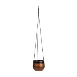 Mya Hanging Planter - Shiny Mocha -Plant potted plants Mya Hanging Planter Shiny Mocha 15x13cm