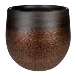 Mya Plant Pot - Shiny Mocha -Plant potted plants Mya Plant Pot Shiny Mocha 26cm