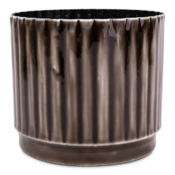 Nella Plant Pot - Coffee 14 Nella Plant Pot - Coffee -Plant potted plants Nella Plant Pot Coffee 14x12cm