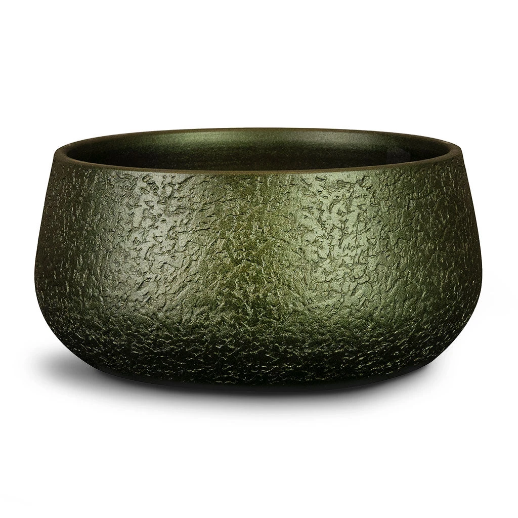 Noor Plant Bowl - Velvet Green 3 Noor Plant Bowl - Velvet Green