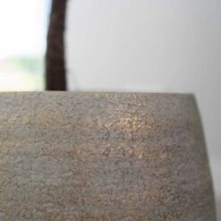 Noor Plant Pot - Metallic Grey 30 Noor Plant Pot - Metallic Grey -Plant potted plants Noor Plant Pot Metallic Grey 5