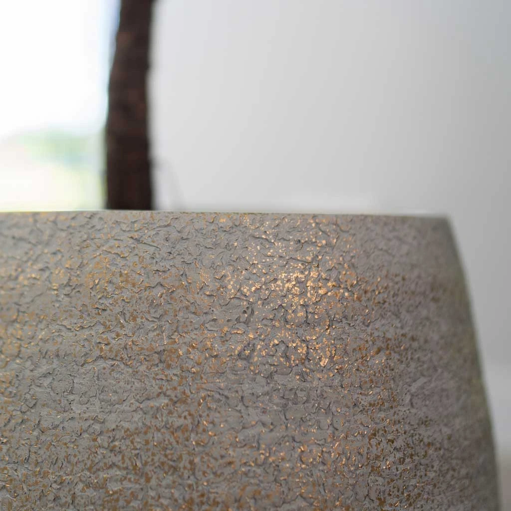 Noor Plant Pot - Metallic Grey 16 Noor Plant Pot - Metallic Grey - Image 14