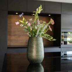 Noor Plant Vase - Velvet Green 14 Noor Plant Vase - Velvet Green -Plant potted plants Noor Plant Vase Velvet Green 5