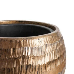 Opus Hammered Globe Planter - Gold -Plant potted plants Opus Hammered Globe Planter Gold SWATCH 4
