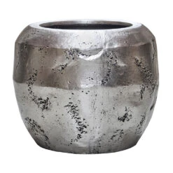 Opus Raw Couple Planter - Silver -Plant potted plants Opus Raw Couple Planter Silver 50x40cm