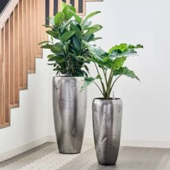 Opus Raw Partner Planter - Silver -Plant potted plants Opus Raw Partner Silver1