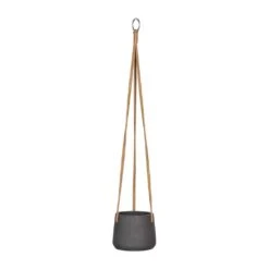 Patt Hanging Plant Pot - Black Washed
