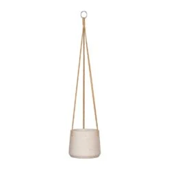 Patt Hanging Plant Pot - Grey Washed 19 Patt Hanging Plant Pot - Grey Washed -Plant potted plants Patt Hanging Plant Pot Grey Washed Small