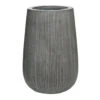 Patt High Plant Vase - Ridged Dark Grey -Plant potted plants Patt High Plant Vase Ridged Dark Grey 29x43cm
