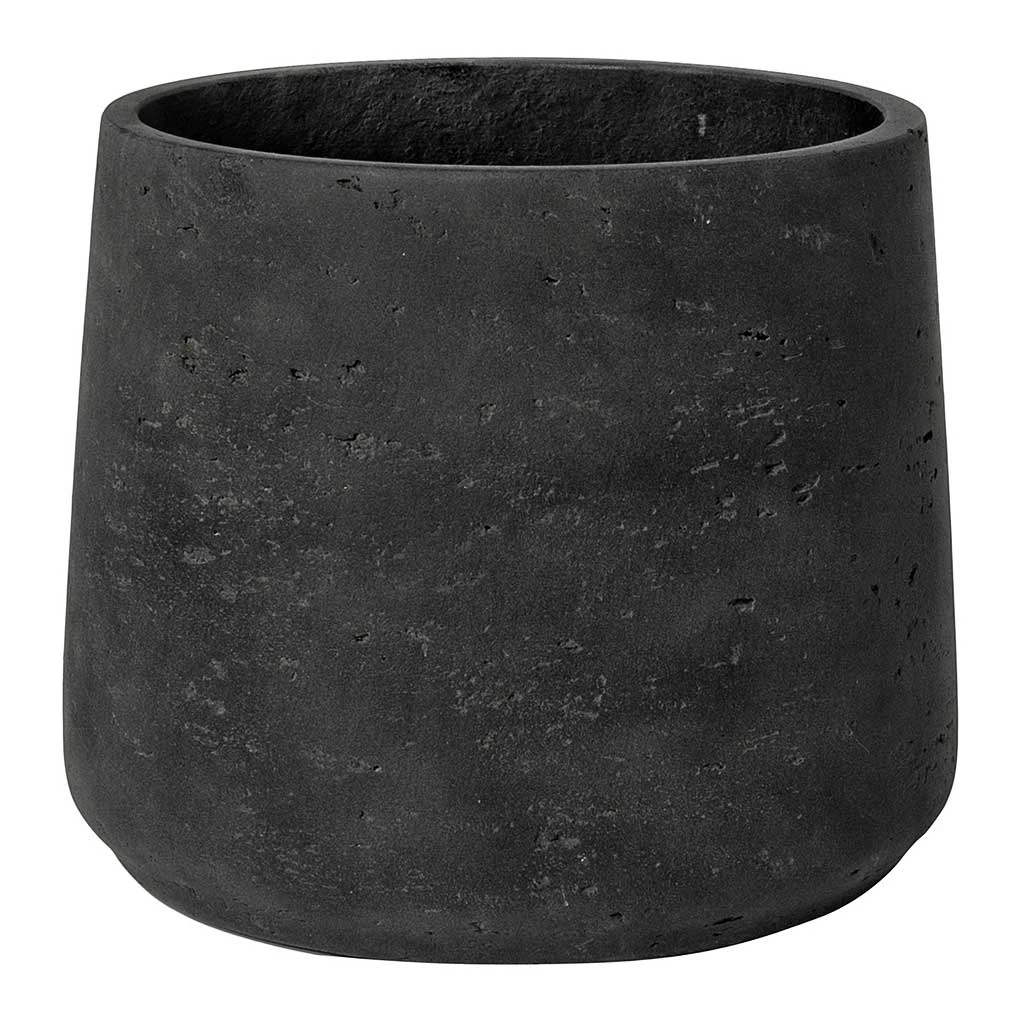 Patt Plant Pot - Black Washed 3 Patt Plant Pot - Black Washed