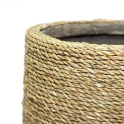 Patt Plant Pot - Straw Grass -Plant potted plants Patt Plant Pot Straw Grass Close Up