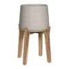 Patt Plant Pot - Tall Stand - Grey Washed 2 Patt Plant Pot - Tall Stand - Grey Washed -Plant potted plants Patt Plant Pot Tall Stand Grey Washed
