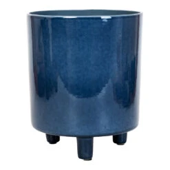 Pisa Plant Pot - Navy -Plant potted plants Pisa Plant Pot Navy 20x24cm