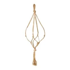 Plant Pot Knotted Macrame Hanging Rope - Jute - 160cm