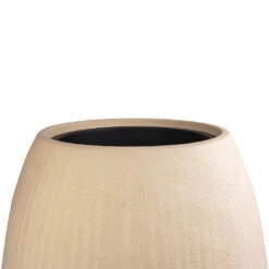 Polystone Coated Plain Balloon Planter - Natural -Plant potted plants Polystone Coated Plain Balloon Planter Natural 52x68cm 3