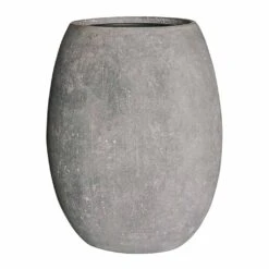 Polystone Coated Plain Balloon Planter - Raw Grey 14 Polystone Coated Plain Balloon Planter - Raw Grey -Plant potted plants Polystone Coated Plain Balloon Planter Raw Grey 52x68cm