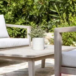 Puk Plant Pot - Grey Washed -Plant potted plants Puk Plant Pot Grey Washed Lifestyle