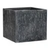 Raindrop Cube Planter - Anthracite -Plant potted plants Raindrop Cube Planter Anthracite