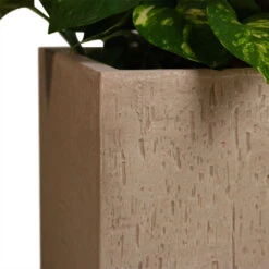 Raindrop Cube Planter - Stone 19 Raindrop Cube Planter - Stone -Plant potted plants Raindrop Cube Planter Stone 30x30x27cm 2