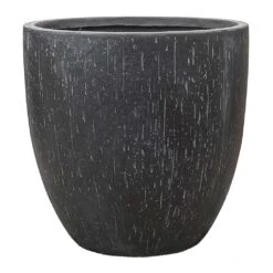 Raindrop Egg Planter - Anthracite -Plant potted plants Raindrop Egg Planter Anthracite 44x43cm