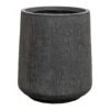 Raindrop Tube High Round Planter - Anthracite -Plant potted plants Raindrop Tube High Round Planter Anthracite 37x42cm