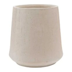 Raindrop Tube High Round Planter - Stone -Plant potted plants Raindrop Tube High Round Planter Stone 55cm