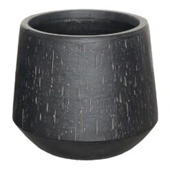 Raindrop Tube Round Planter - Anthracite -Plant potted plants Raindrop Tube Round Planter Anthracite 41x37cm