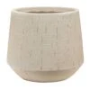 Raindrop Tube Round Planter - Stone -Plant potted plants Raindrop Tube Round Planter Stone 30x26cm