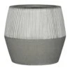 Harley Plant Pot - Ridged White Stripe 2 Harley Plant Pot - Ridged White Stripe -Plant potted plants Ridged Harley Plant Pot White Stripe 53x40cm