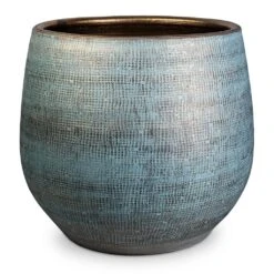 Ryan Plant Pot - Blue Gold -Plant potted plants Ryan Plant Pot Blue Gold 43x28cm