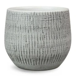 Ryan Plant Pot - White Black -Plant potted plants Ryan Plant Pot White Black Small