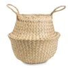 Seagrass Chevron Basket - White Lined 1 Seagrass Chevron Basket - White Lined -Plant potted plants Seagrass Tribal Basket White Lined 30x25cm