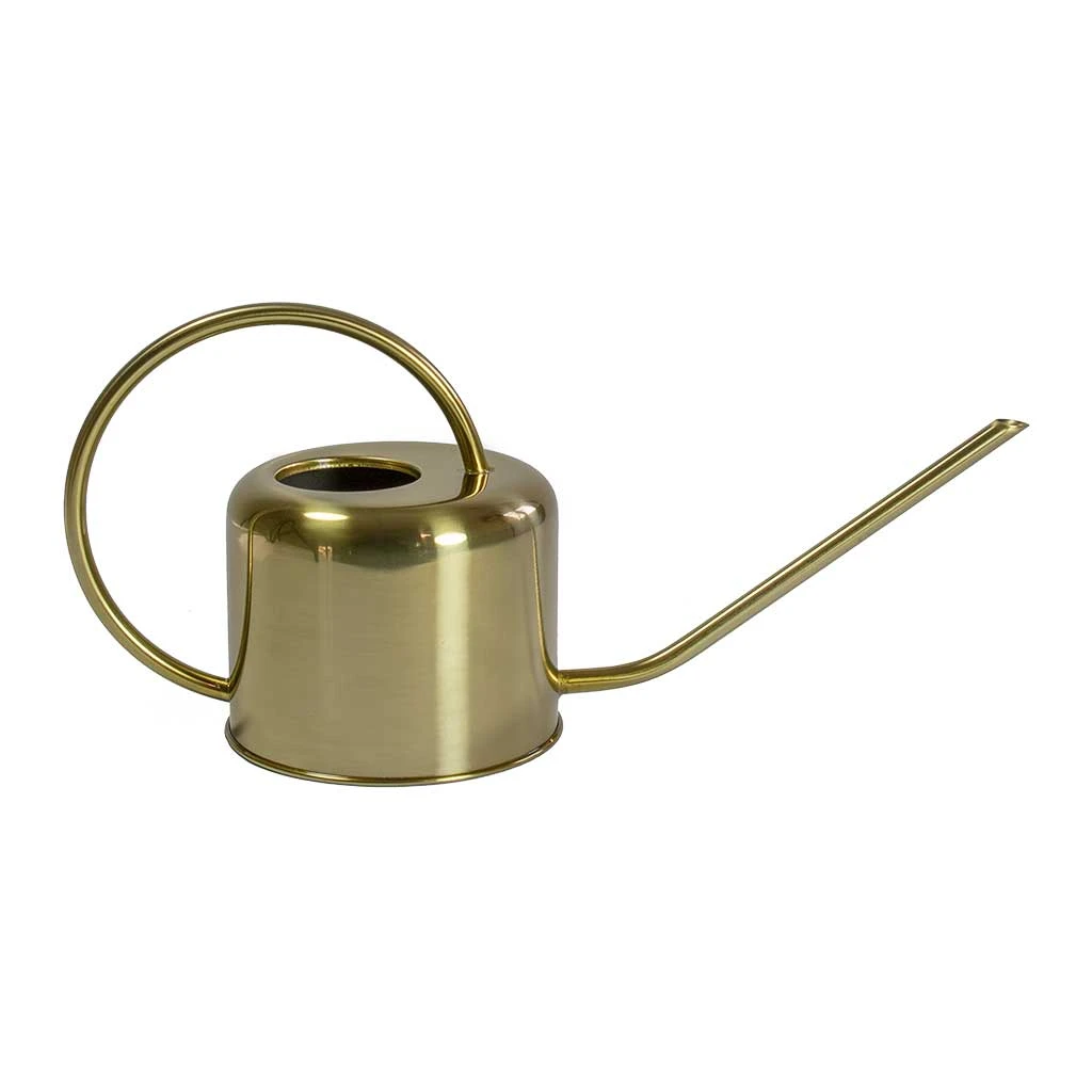 Gold Coloured Watering Can 1L 3 Gold Coloured Watering Can 1L